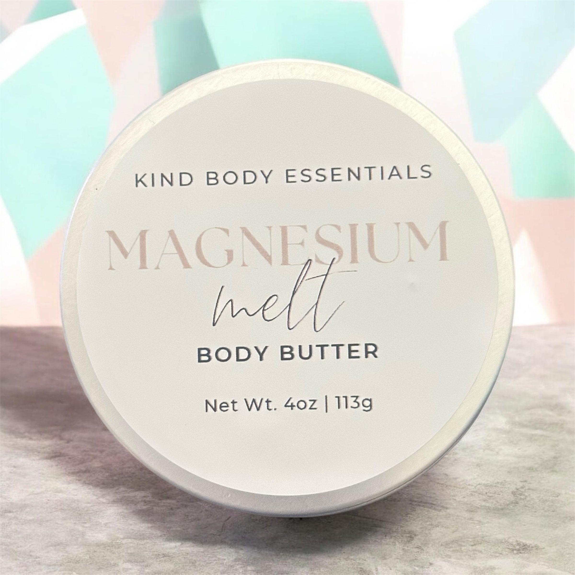 Magnesium Melt Body Butter — Fragrance Free (4 oz)
